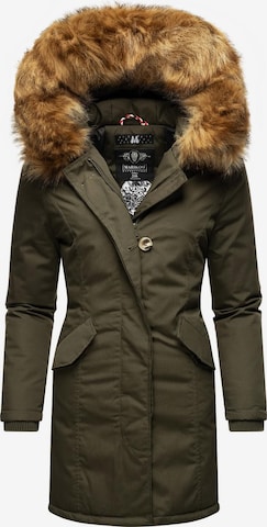 Parka d’hiver 'Karmaa' MARIKOO en vert : devant