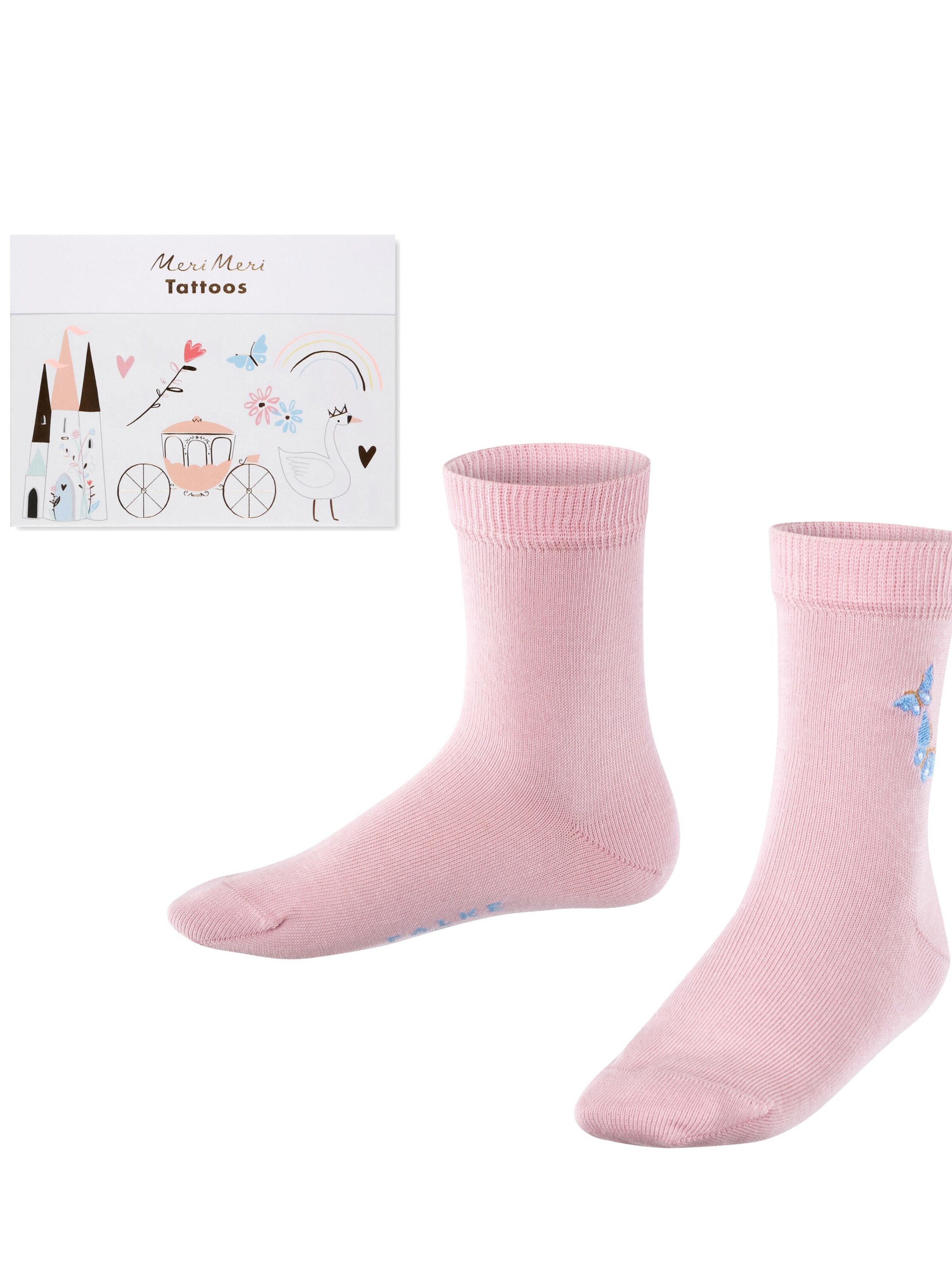 FALKE Socks 'FALKE x meri meri' in Pink: front