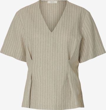 SELECTEDBluza 'SLFMARIAM' - bež boja: prednji dio