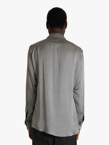 Yes London Regular fit Button Up Shirt in Grey