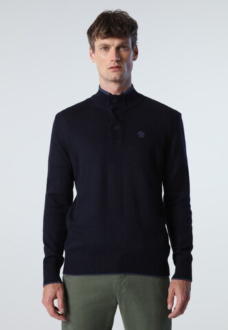 North Sails Trui 'Jumper' in Blauw: voorkant