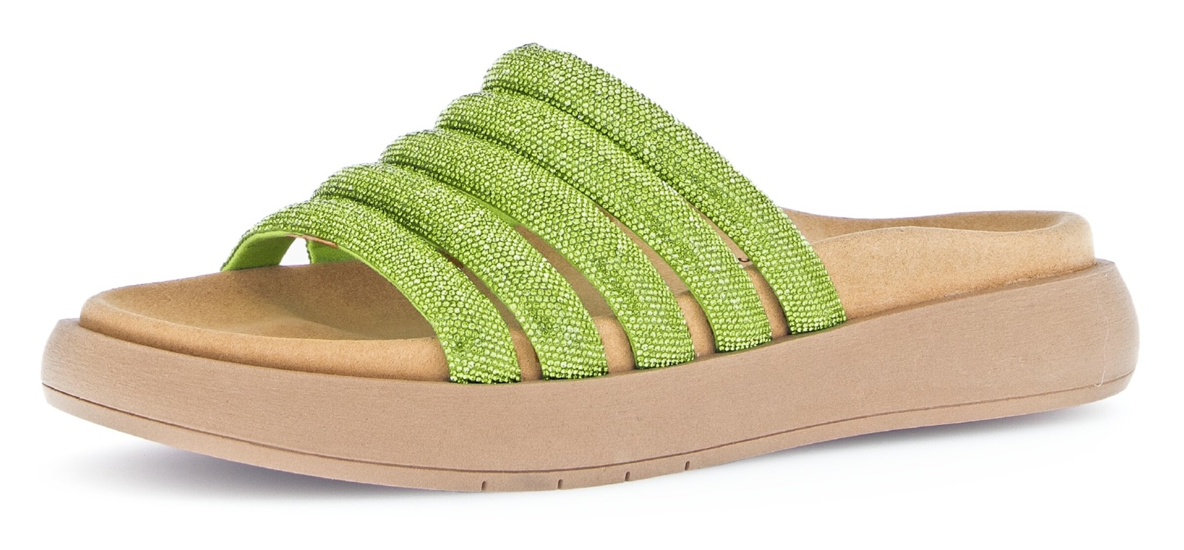 GABOR Mules in Green: front