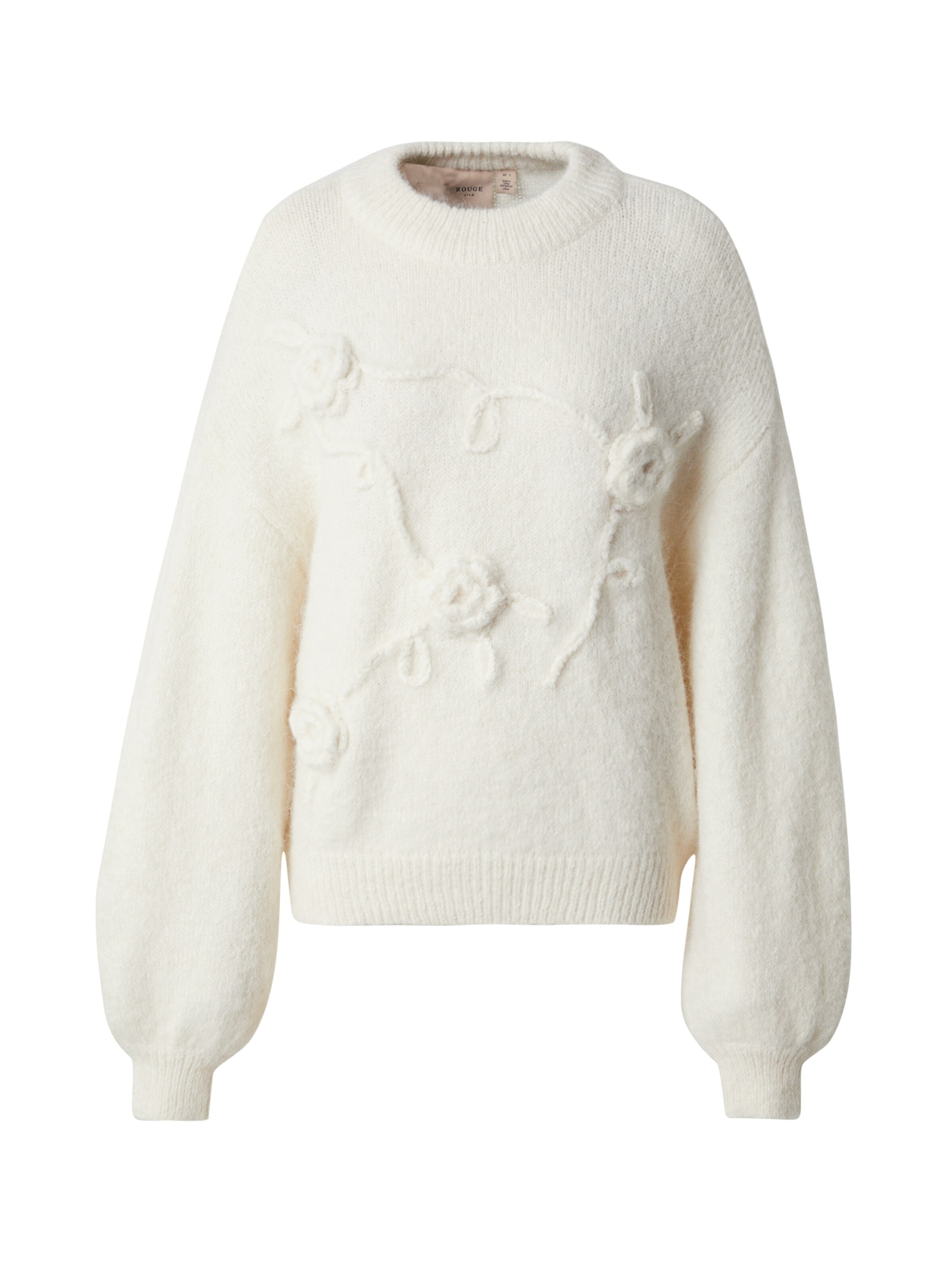 Pull-over 'Trinnie' VILA ROUGE EDIT en beige : devant
