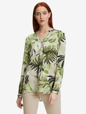 Cartoon Blouse in Green: front