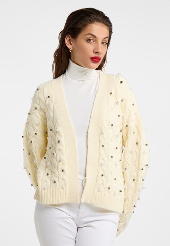 Cardigan faina en blanc : devant