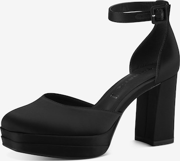 TAMARIS Дамски обувки на ток с отворена пета в черно: отпред