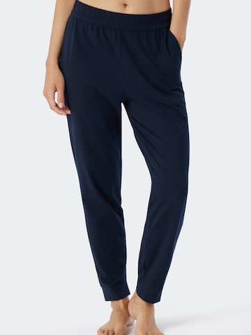 SCHIESSER Pajama Pants 'Mix & Relax' in Blue: front