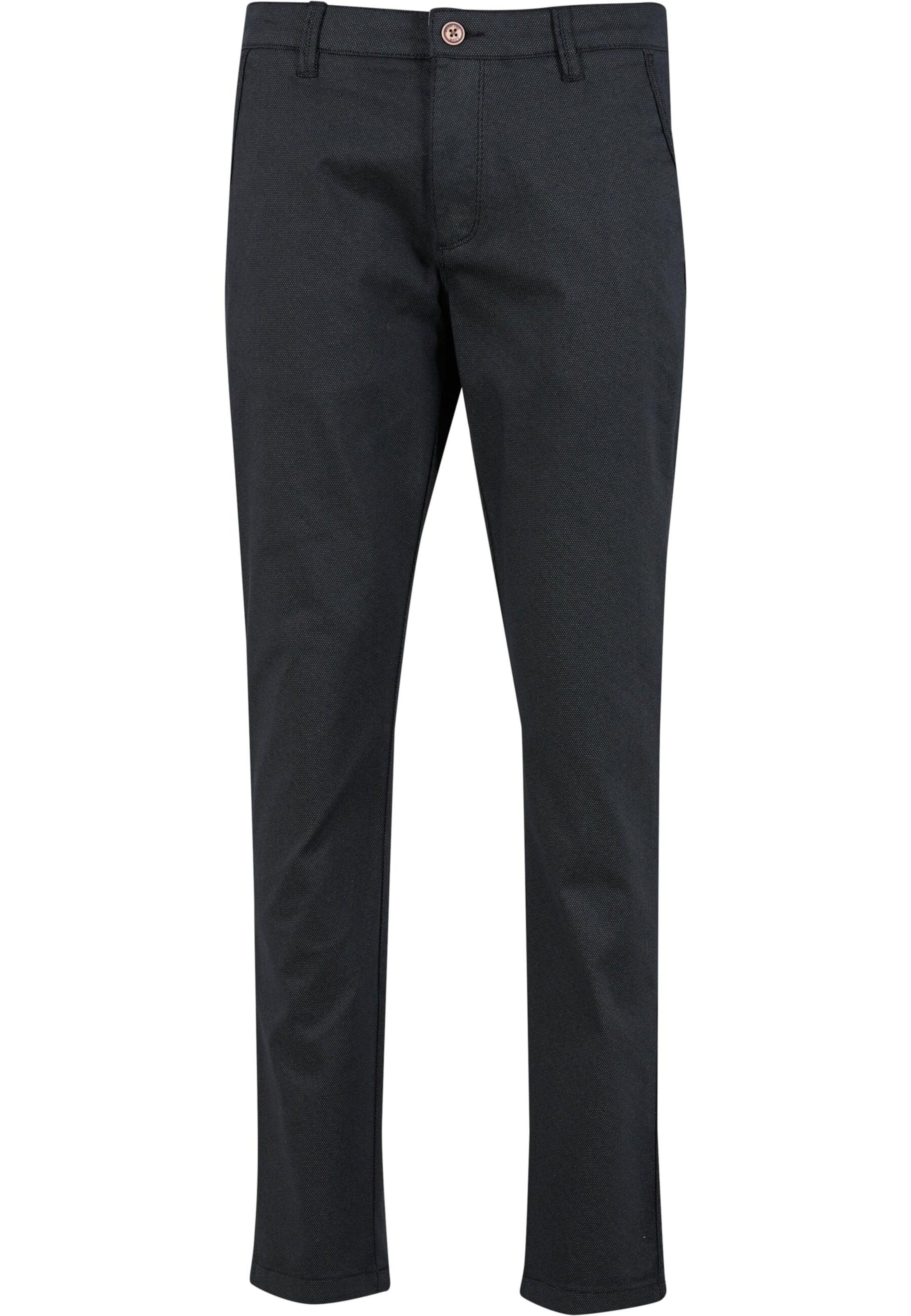 INDICODE JEANS Normální Chino kalhoty 'Danino' – černá: přední strana