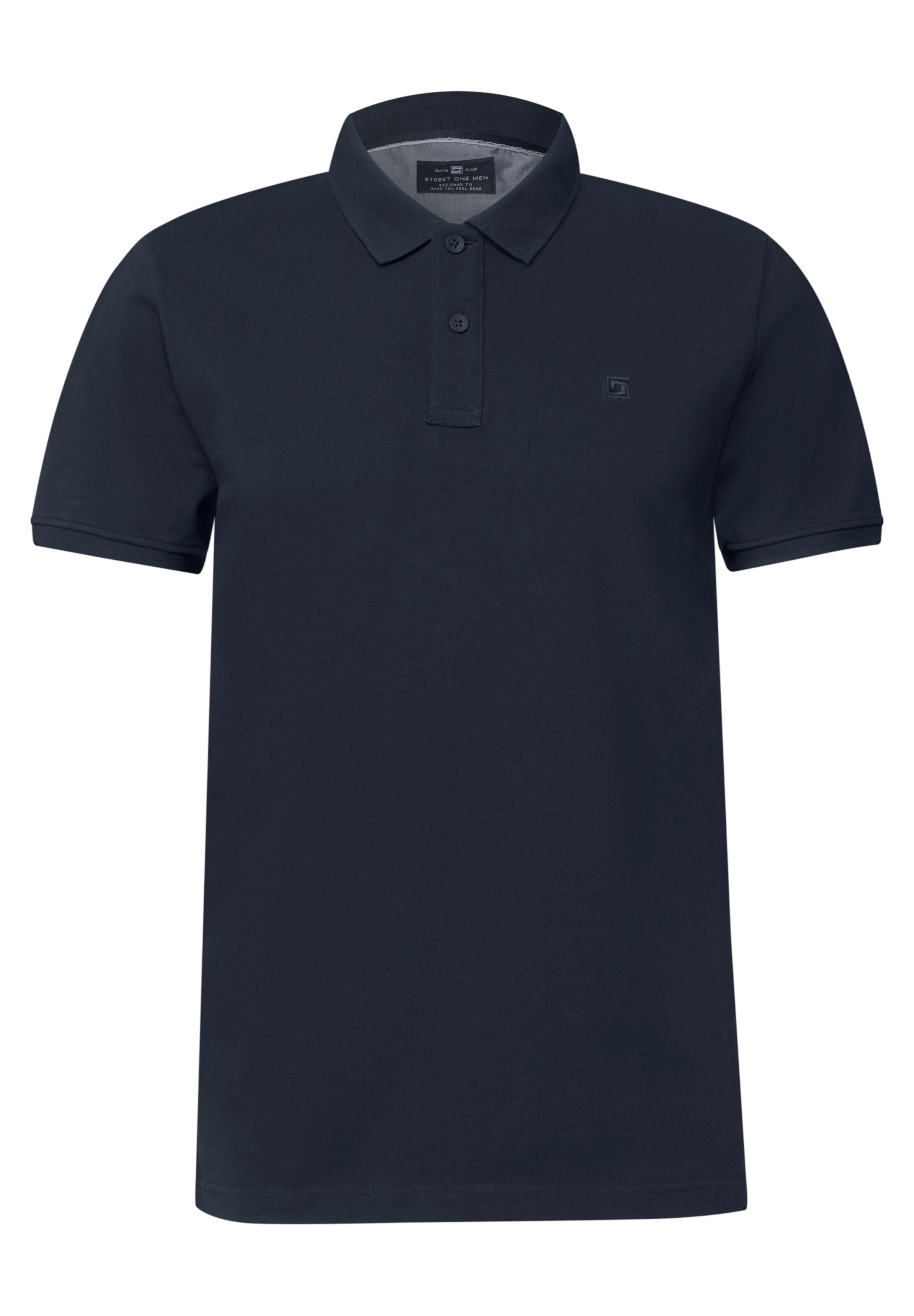 Street One MEN Piquée-Poloshirt in Blau: Vorderseite