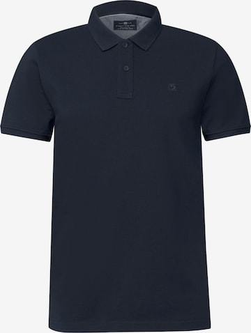 Street One MEN Piquée-Poloshirt in Blau: Vorderseite