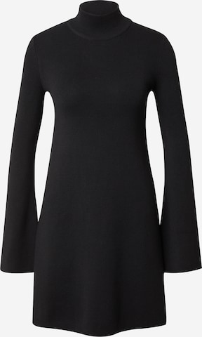 EDITED Stickad klänning 'Dunia' i svart: framsida