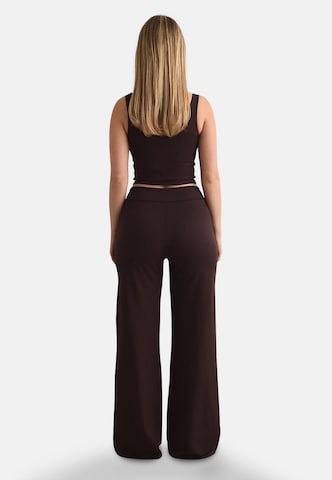 Aim'n Wide leg Sports trousers 'Sense' in Brown
