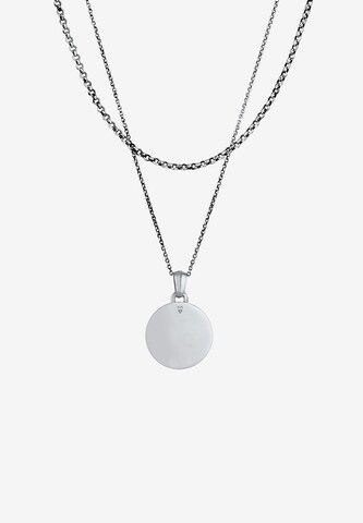 KUZZOI Necklace 'Kompass' in Silver