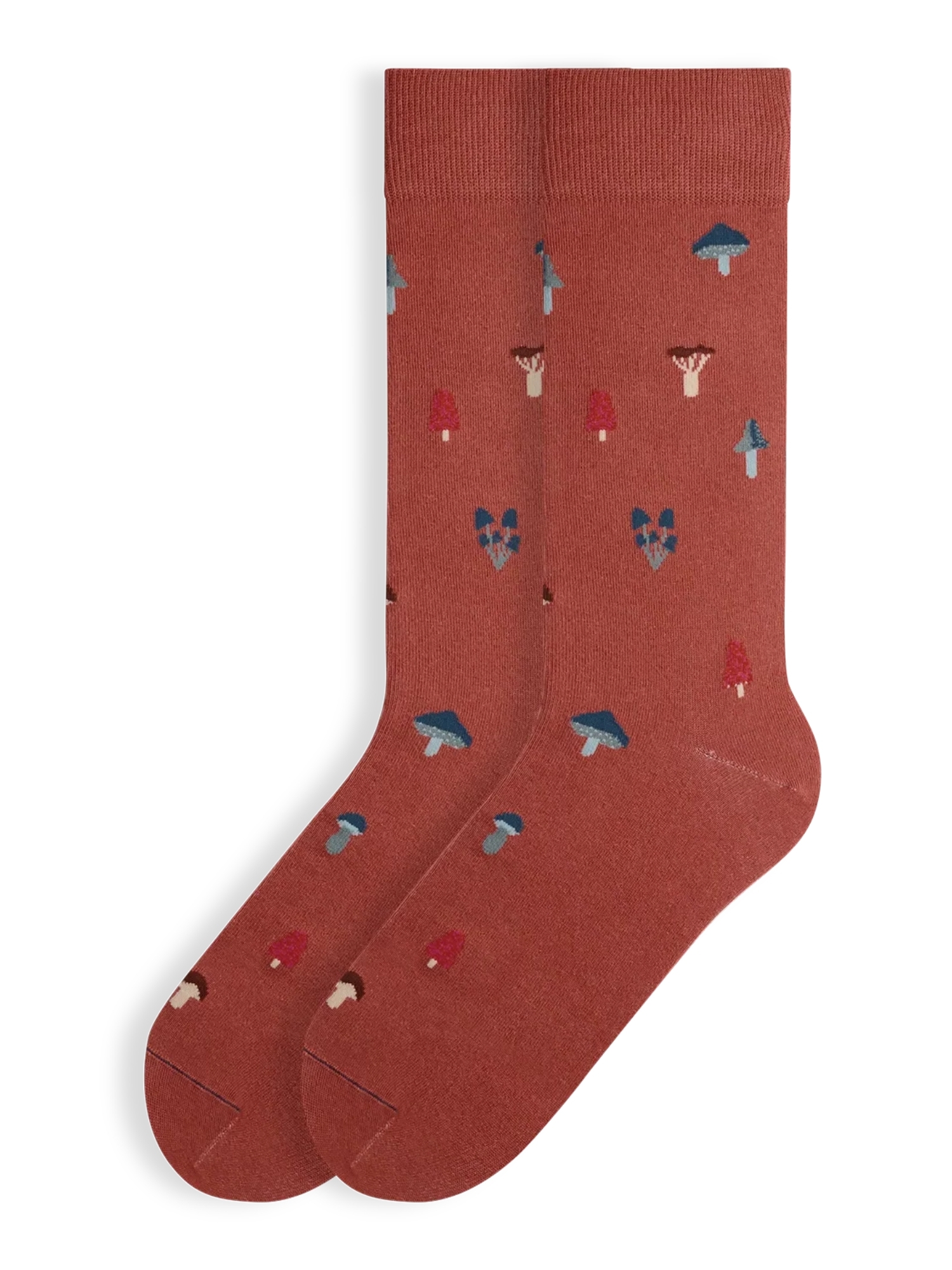 Von Jungfeld Socks 'Signature Icons' in Brown: front