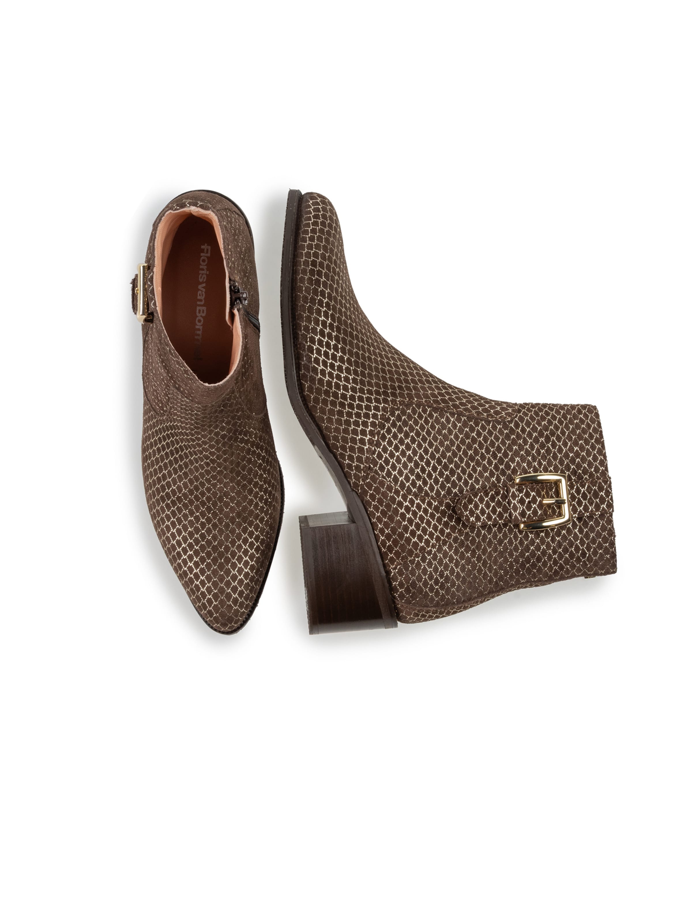 Floris van Bommel Booties 'EVI 05' in Brown
