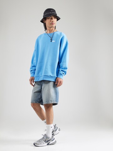 Nike Sportswear Sweatshirt 'CLUB' in Blue