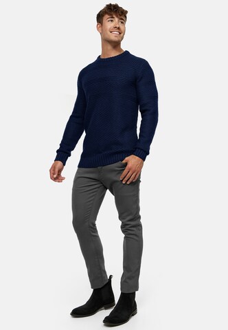 INDICODE JEANS Trui 'Mirek' in Blauw