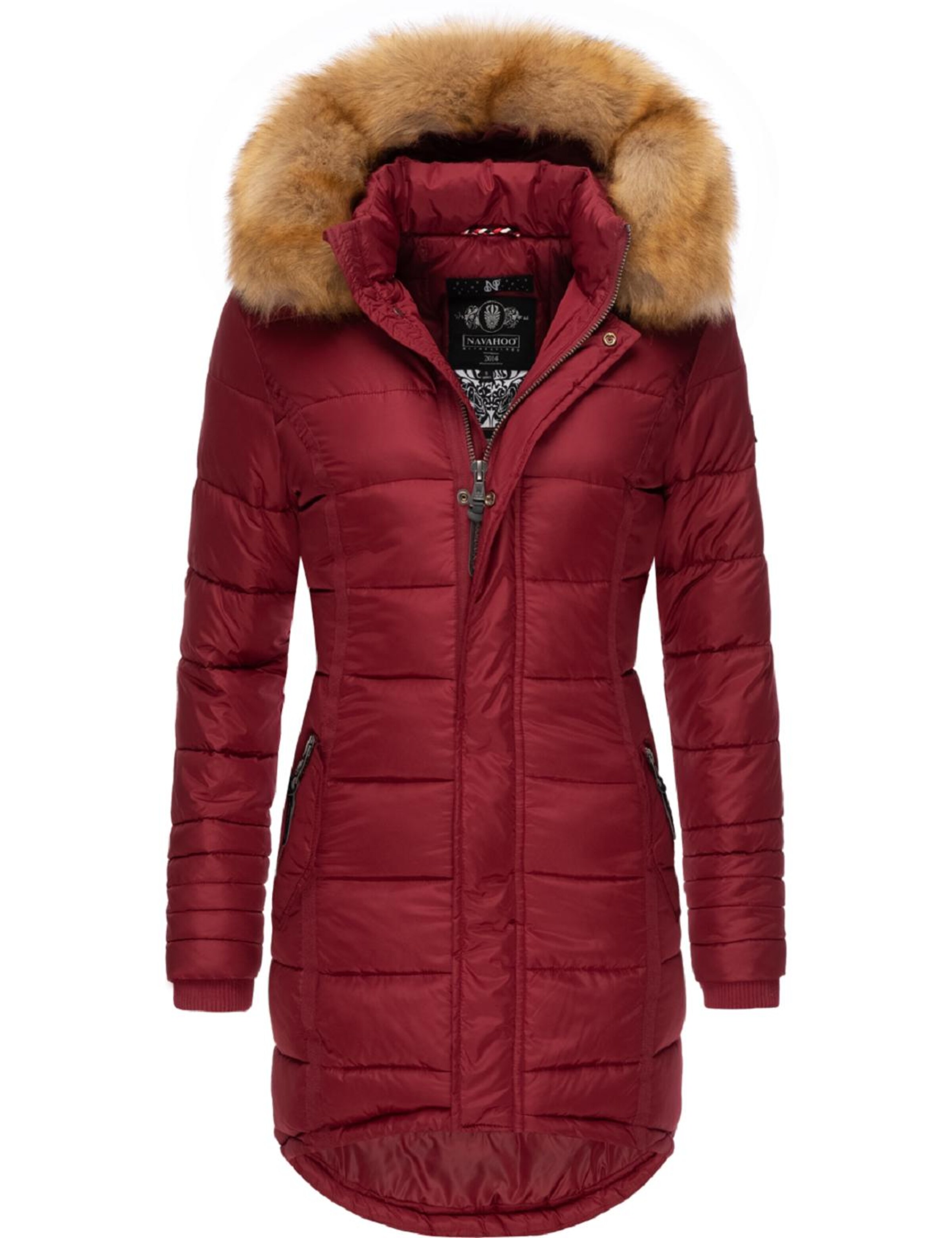 Cappotto invernale 'Papaya' di NAVAHOO in rosso: frontale