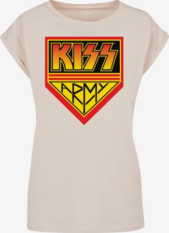 T-shirt 'Kiss ' F4NT4STIC en beige : devant