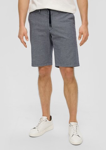 s.Oliver Slimfit Chino in Blauw: voorkant