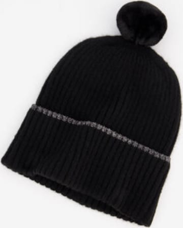 Ulla Popken Beanie in Black: front