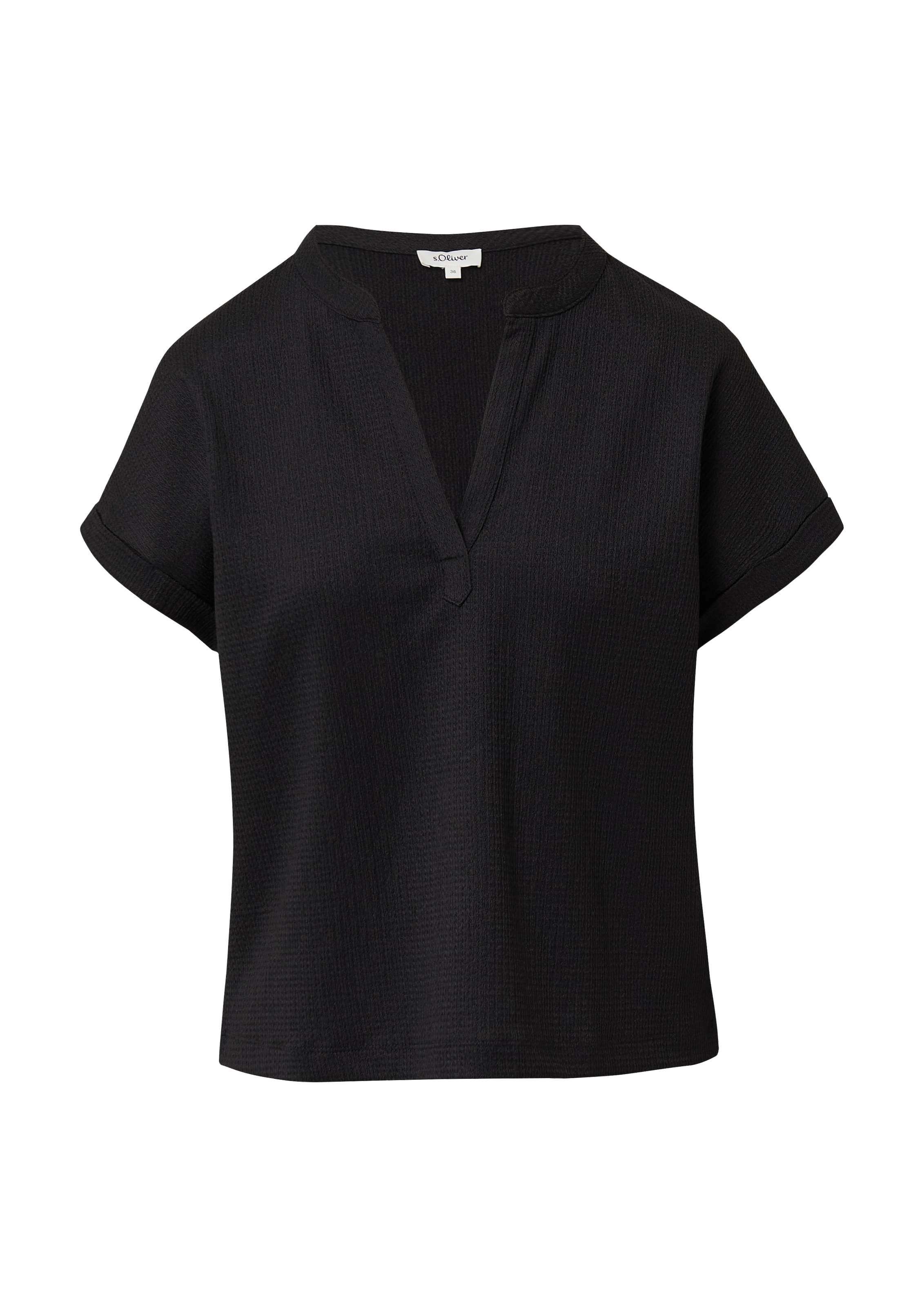 s.Oliver Shirt in Schwarz: Vorderseite