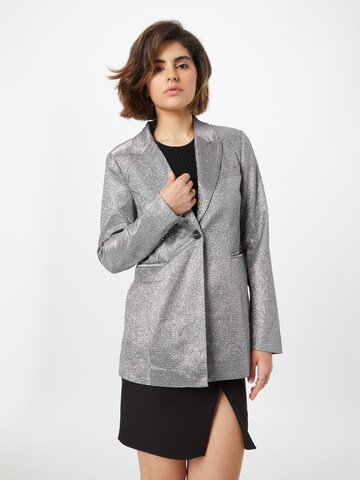 BRUUNS BAZAAR Blazer 'Snapdragon' in Silver: front