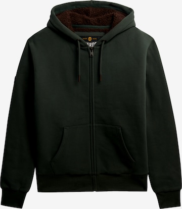 Superdry Sweat jacket in Green: front