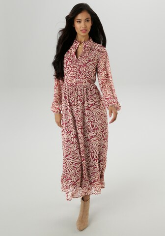 Aniston SELECTED Shirt Dress in Red