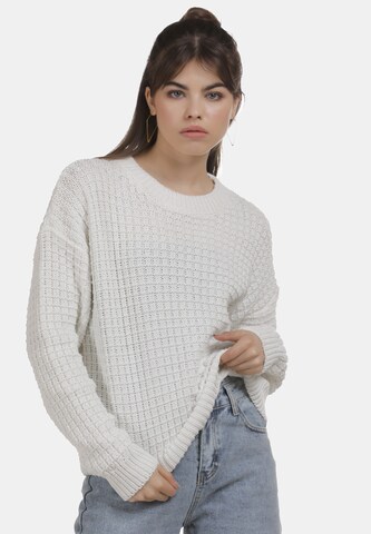 Pull-over myMo NOW en blanc : devant