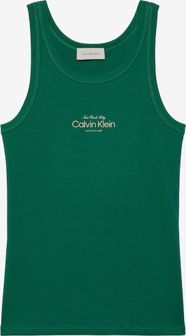Haut Calvin Klein Jeans en vert : devant