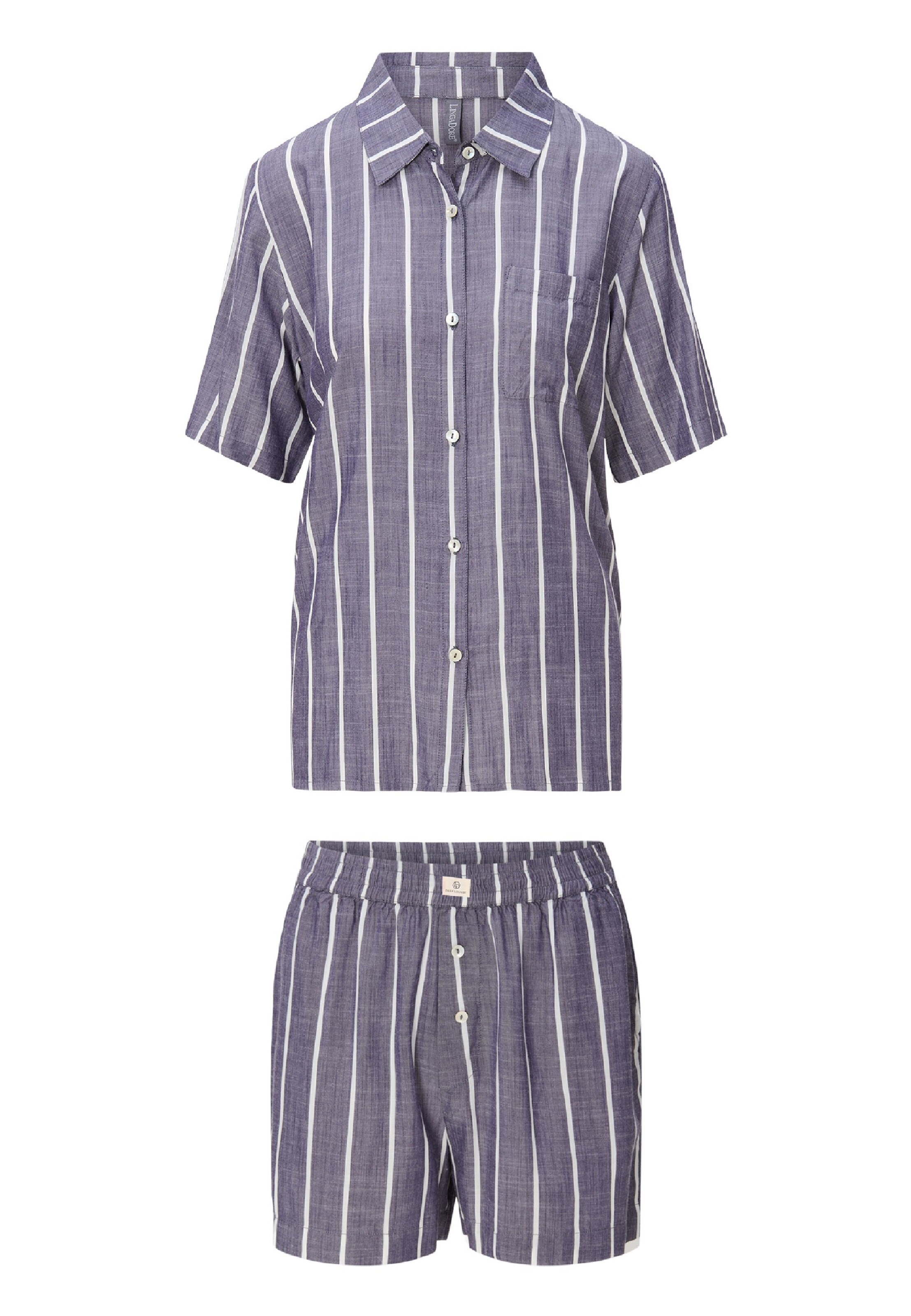 LingaDore Pyjama in Grau: Vorderseite