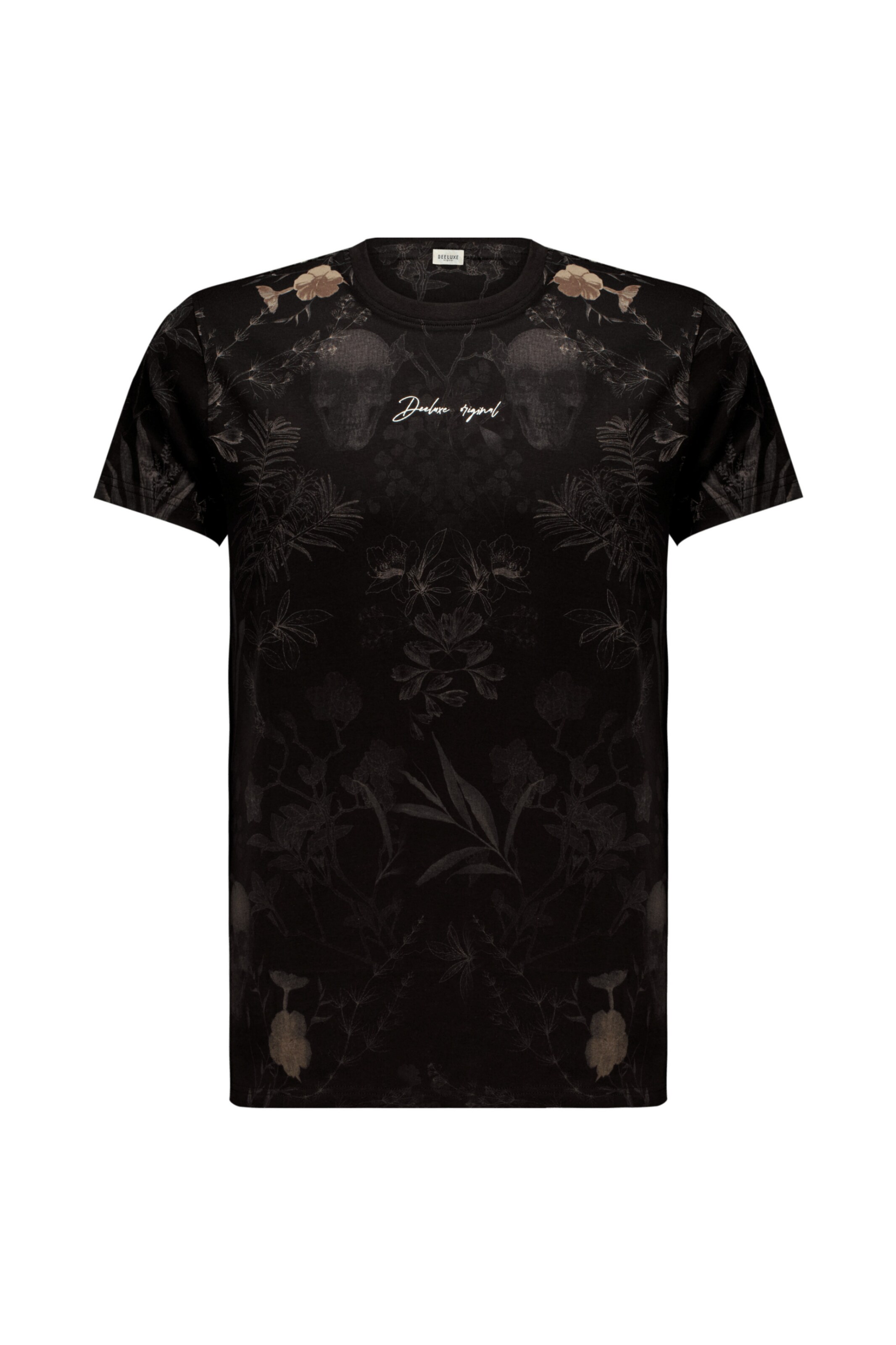 T-Shirt 'Botanical' Deeluxe en noir : devant