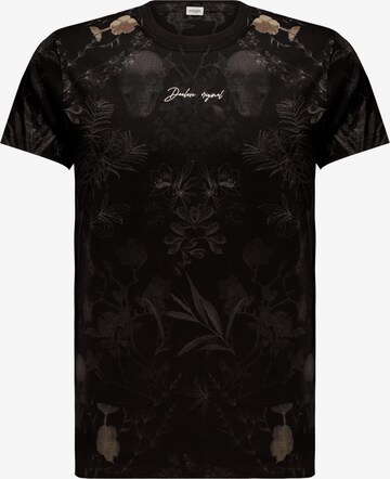 T-Shirt 'Botanical' Deeluxe en noir : devant