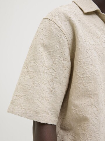 JACK & JONES Comfort fit Overhemd in Beige