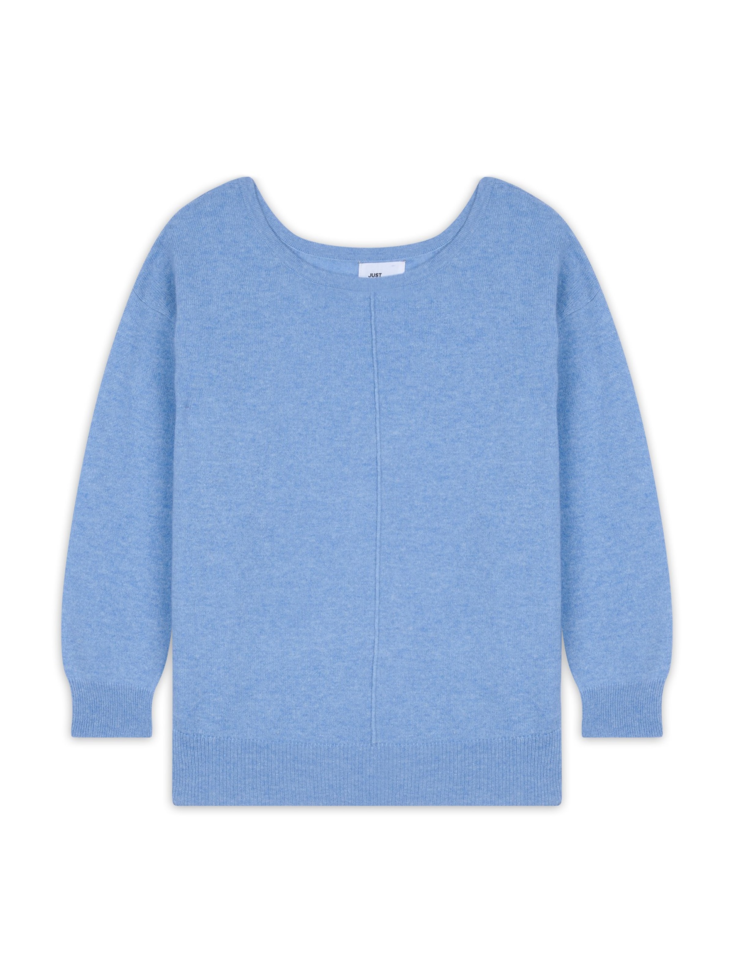 zils JUST CASHMERE Džemperis 'Karen': no priekšpuses