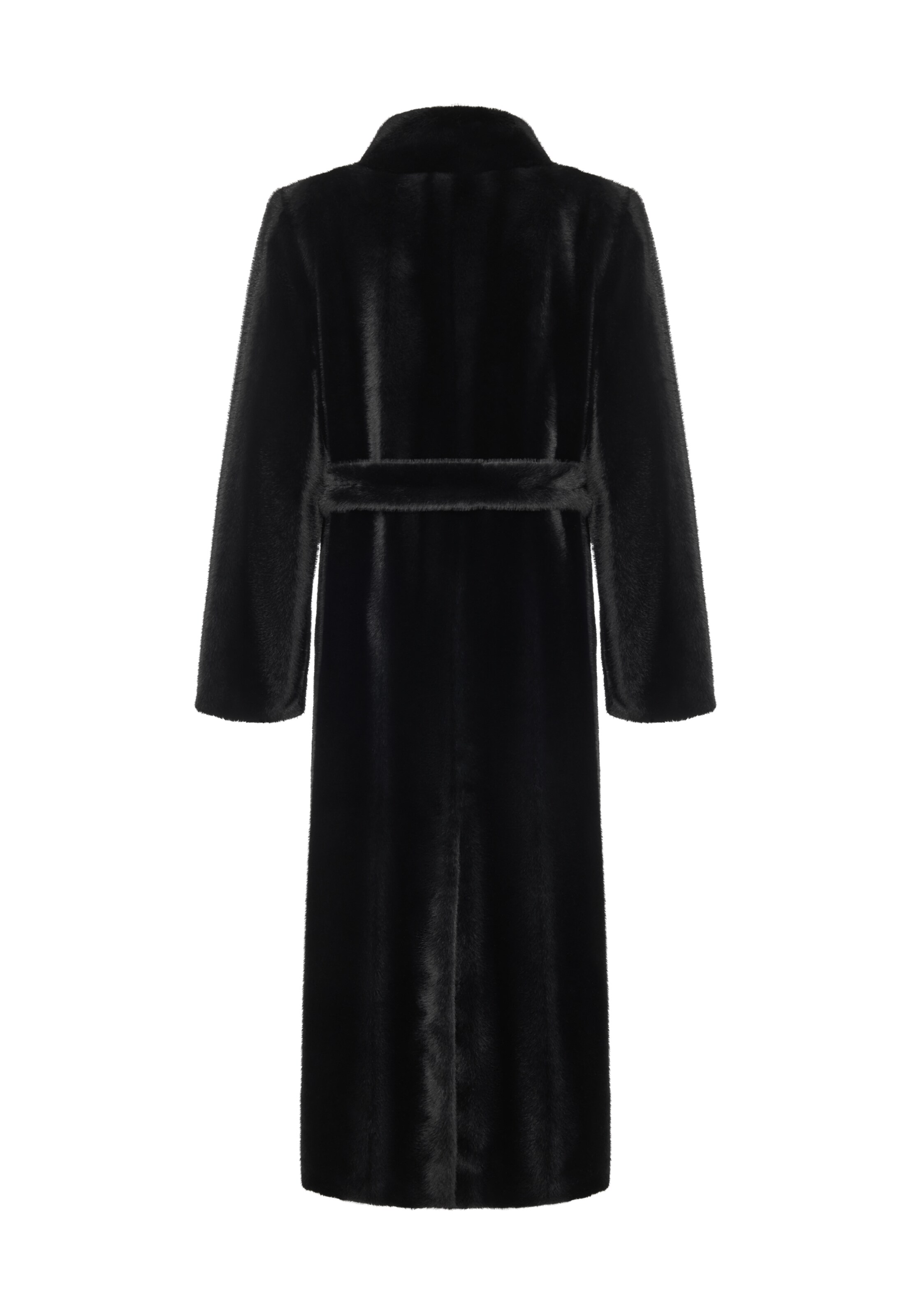 CESARE GASPARI Mantel in Schwarz