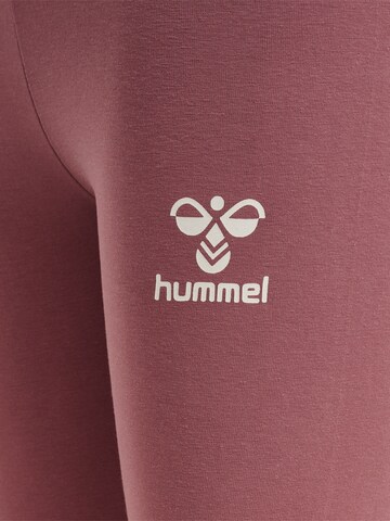 Hummel Skinny Workout Pants 'Onze' in Pink