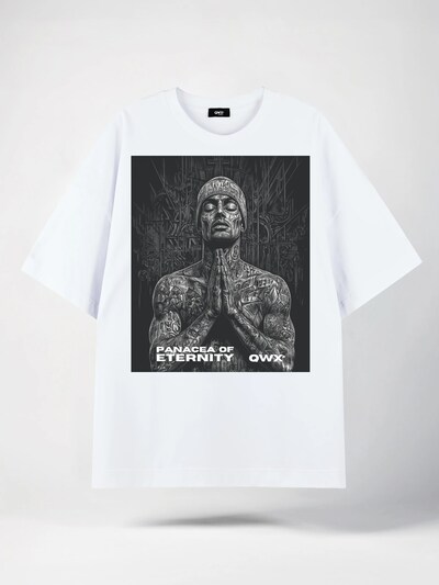QWX2 Shirt 'PRAYER' in S in weiß, Produktansicht