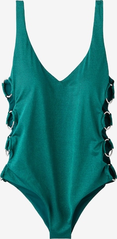 CALZEDONIA Triangle Swimsuit in Green: front