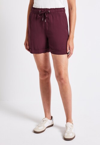 STREET ONE Loosefit Shorts in Rot: Vorderseite