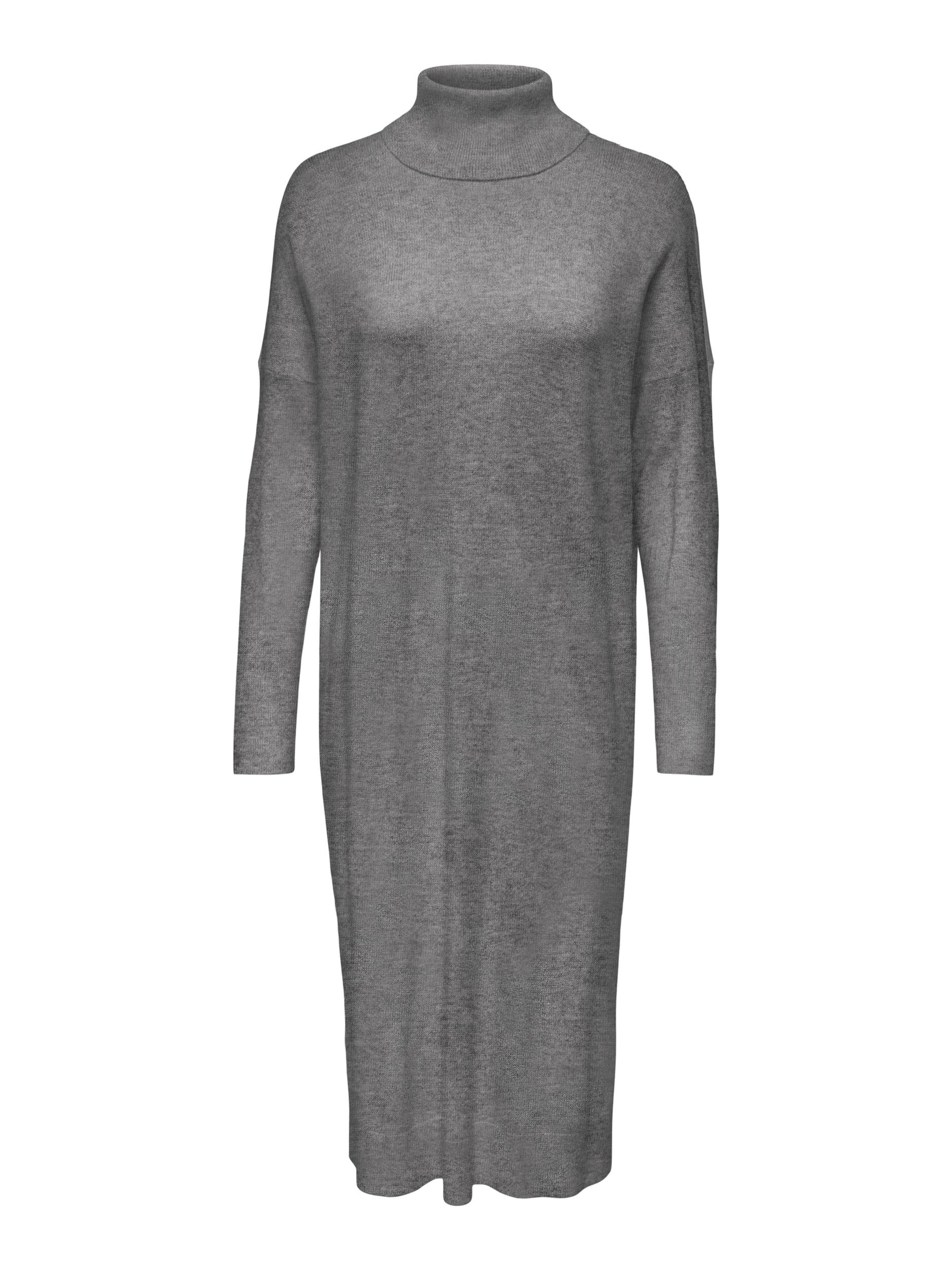 ONLY - Vestido de malha 'LEVA' em cinzento: frente