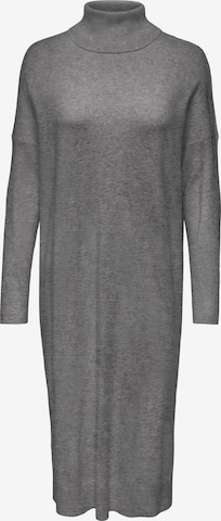 ONLY Knitted dress 'LEVA' in Grey: front