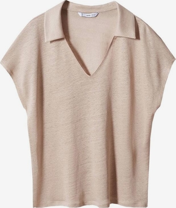 MANGO Poloshirt 'Clare' in Beige: predná strana