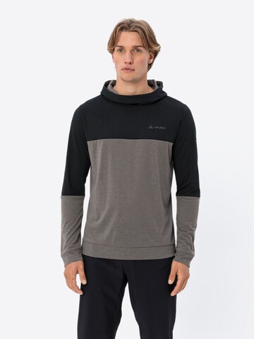 VAUDE Sports sweatshirt 'Qimsa' in Black: front