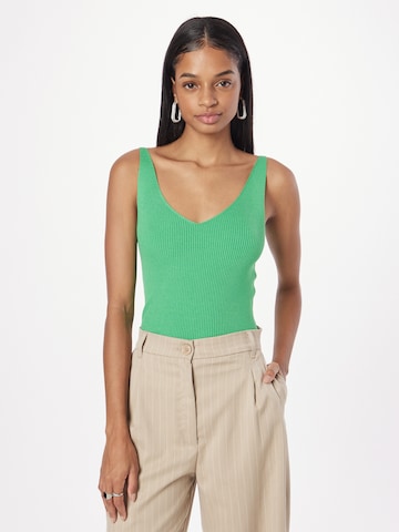 JDY Knitted Top 'Nanna' in Green: front