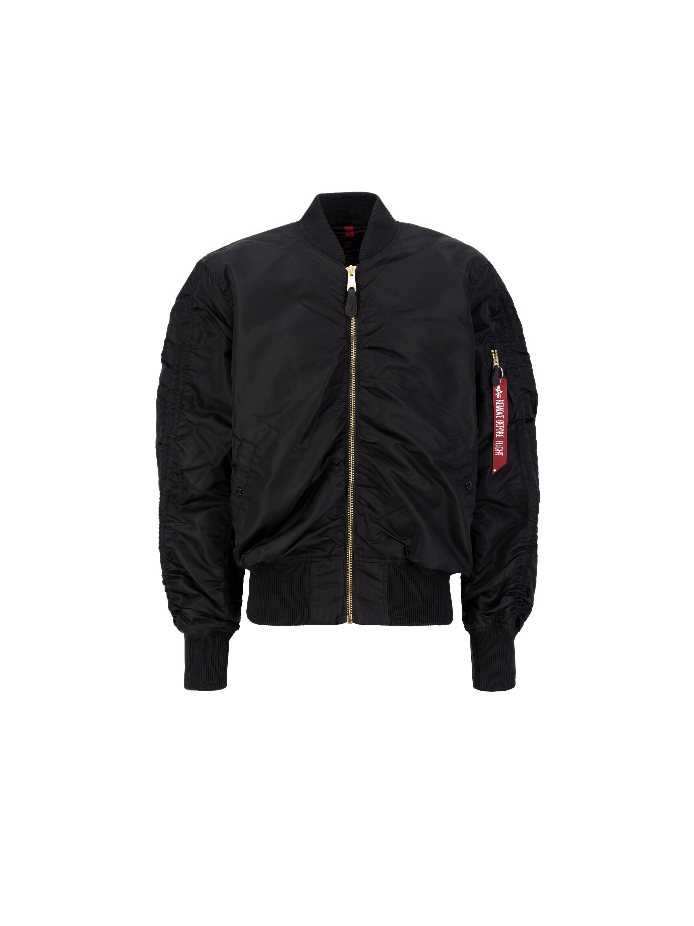 ALPHA INDUSTRIES Between-Season Jacket 'MA-1 OS' in Black: front