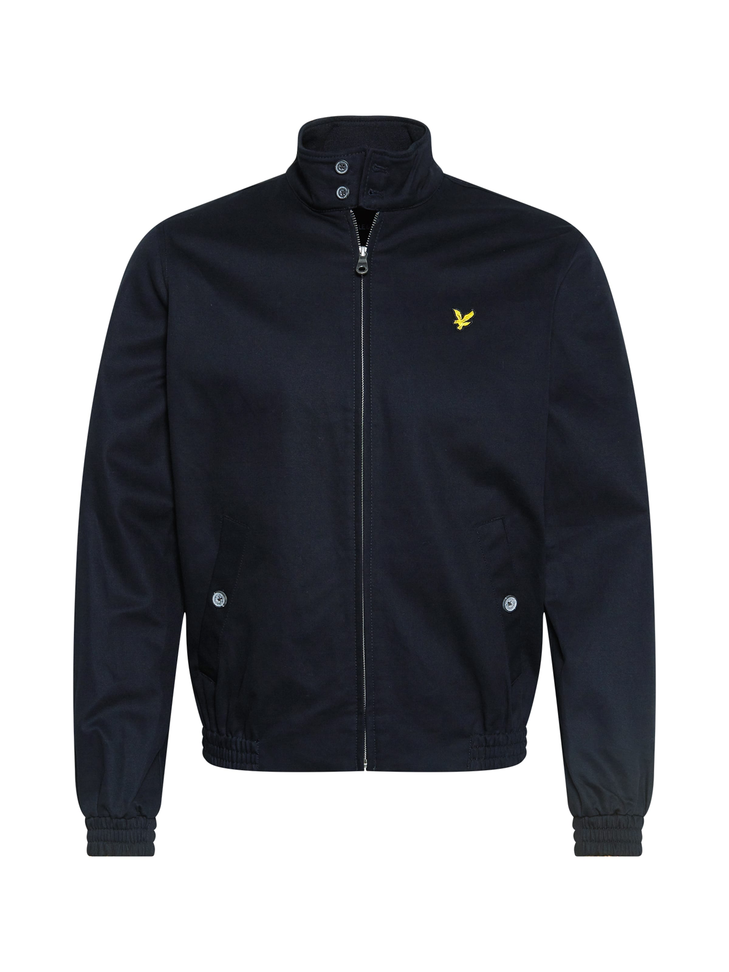 Lyle & Scott Tussenjas 'Harrington' in Zwart: voorkant