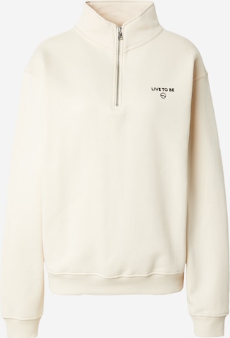 LTB Sweatshirt 'MOZOBA' in Beige: Vorderseite