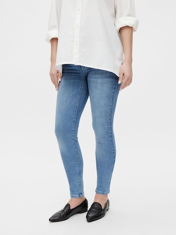 MAMALICIOUS Slimfit Jeans 'Arctic' i blå: forside